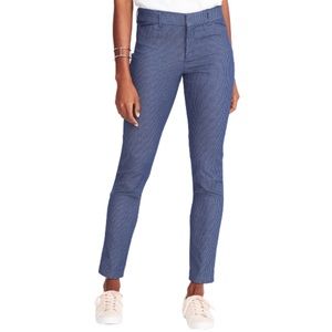 Old Navy Mid-Rise Blue Pinstripe Pixie Ankle Pants